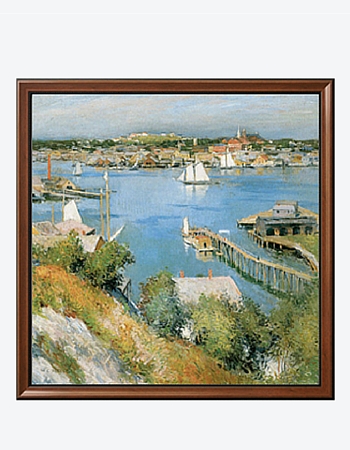 Gloucester harbor (Willard Leroy Metcalf, 1858-1925)