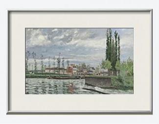 The Lock at Pontoise (Camille Pissarro, 1830-1903)